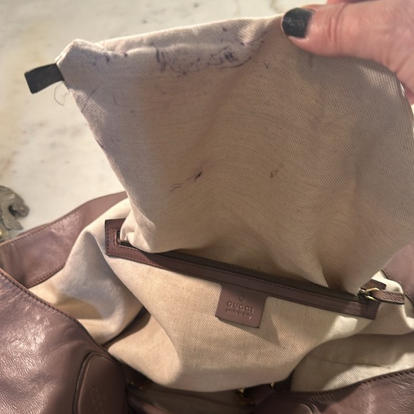 GUCCI Nude leather shopper bag - Picture 13 of 16